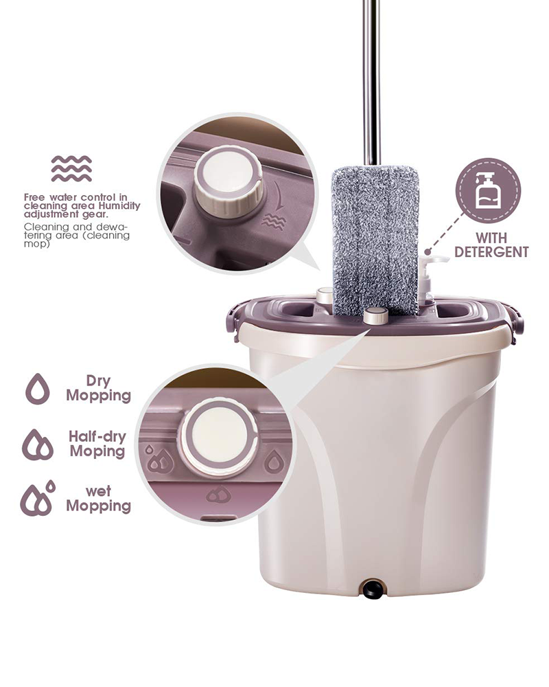 Mopx Dual Zone Dual Control Separation av smutsvatten Mopp hinksats